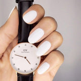 Buy Shop Daniel Wellington Classic Sheffield White Dial Black Leather Strap Watch For Women - DW00100076 USA Online