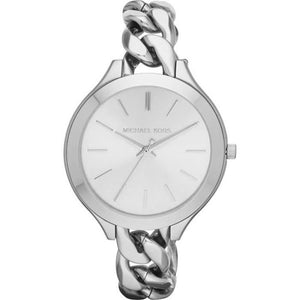 Buy Shop Michael Kors Slim Runway Silver Dial Silver Steel Strap Watch for Women - MK3279 USA Online