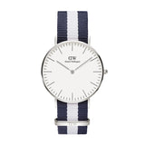 Buy Shop Daniel Wellington Classic Glasgow White Dial Two Tone NATO Strap Unisex Watch - DW00100047 USA Online