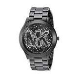 Buy Shop Michael Kors Slim Runway Black Dial Black Steel Strap Watch for Women - MK3589 USA Online