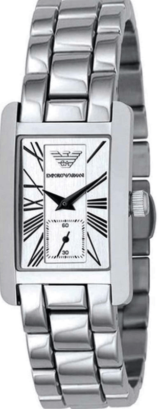 Buy Shop Emporio Armani White Dial Silver Stainless Steel Watch For Women - AR0146 USA Online