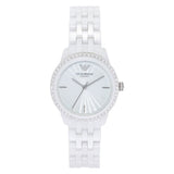 Buy Shop Emporio Armani Ceramic White Dial White Ceramic Bracelet Watch For Women - AR1477 USA Online
