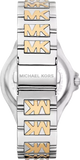 Michael Kors Lennox Three Hand Silver Dial Two Tone Steel Strap Watch For Women - MK7338