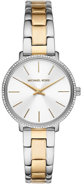 Buy Shop Michael Kors Pyper Quartz Silver Dial Two Tone Steel Strap Watch For Women - MK1041 USA Online