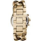 Buy Shop Michael Kors Runway Twist Gold Dial Gold Stainless Steel Strap Watch for Women - MK3131 USA Online