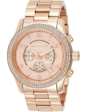 Buy Shop Michael Kors Dylan Rose Gold Dial Rose Gold Steel Strap Watch for Women - MK5576 USA Online