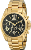Buy Shop Michael Kors Bradshaw Black Dial Gold Steel Strap Watch for Women - MK5739 USA Online