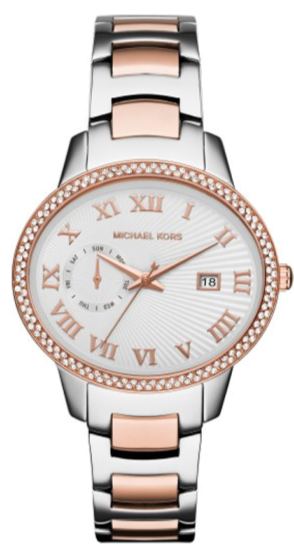 Buy Shop Michael Kors Whitley Analog White Dial Two Tone Steel Strap Watch For Women - MK6228 USA Online
