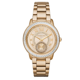 Buy Shop Michael Kors Madelyn Quartz Gold Dial Gold Steel Strap Watch For Women - MK6287 USA Online