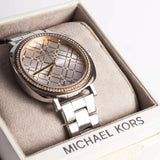 Buy Shop Michael Kors Nia Quartz Silver Dial Silver Steel Strap Watch For Women - MK3988 USA Online