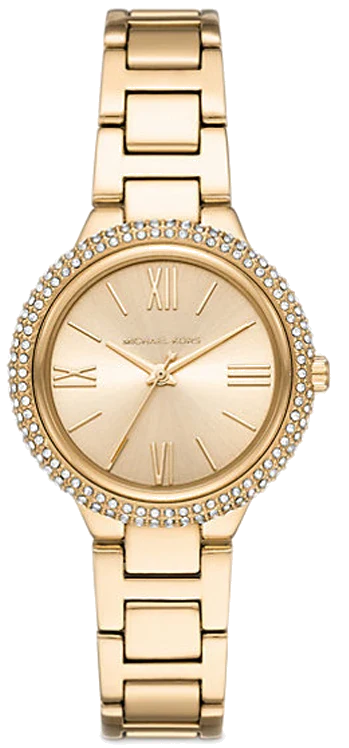 Buy Shop Michael Kors Taryn Quartz Gold Dial Gold Steel Strap Watch For Women - MK4459 USA Online