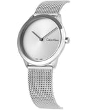 Buy Shop Calvin Klein Minimal SIlver Dial Silver Mesh Bracelet Watch for Women - K3M221Y6 USA Online