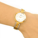 Buy Shop Tissot Flamingo Mother of Pearl White Dial Two Tone Steel Strap Watch For Women - T094.210.22.111.01 USA Online