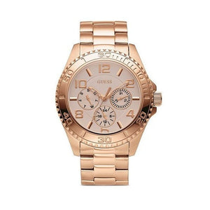 Buy Shop Guess BFF Multifunction Rose Gold Dial Rose Gold Steel Strap Watch for Women - W0231L4 USA Online