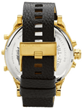 Buy Shop Diesel Mr Daddy Chronograph Black Dial Black Leather Strap Watch For Men - DZ7371 USA Online