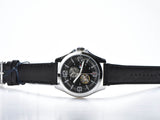 Buy Shop Tommy Hilfiger Bruce Analog Black Dial Black Leather Strap Watch for Men - 1791279 USA Online