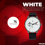 Buy Shop Tommy Hilfiger Lexor Silver Dial Black Leather Strap Watch For Men - 1791489 USA Online