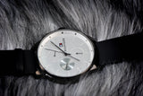Buy Shop Tommy Hilfiger Lexor Silver Dial Black Leather Strap Watch For Men - 1791489 USA Online