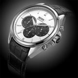 Buy Shop Hugo Boss Casual Chronograph Silver Dial Black Leather Strap Watch For Men - HB1512880 USA Online