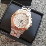 Buy Shop Marc Jacobs Blade Chronograph Silver Dial Two Tone Steel Strap Watch for Women - MBM3178 USA Online