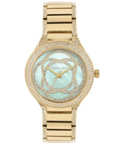 Buy Shop Michael Kors Kerry Mother of Pearl Dial Gold Steel Strap Watch for Women - MK3481 USA Online