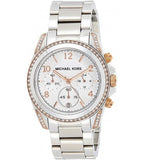Buy Shop Michael Kors Blair Chronograph Silver Dial Silver Steel Strap Watch for Women - MK5459 USA Online