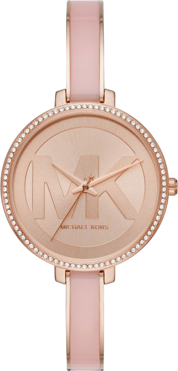 Buy Shop Michael Kors Jaryn Analog Rose Gold Dial Pink Steel Strap Watch For Women - MK4545 USA Online