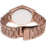 Buy Shop Michael Kors Runway Quartz Brown Dial Brown Steel Strap Watch For Women - MK3418 USA Online