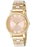 Buy Shop Michael Kors Norie Gold Dial Two Tone Steel Strap Watch for Women - MK3586 USA Online
