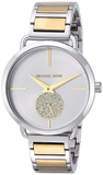 Buy Shop Michael Kors Silver Dial Two Tone Steel Strap Watch for Women - MK3679 USA Online