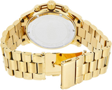 Buy Shop Michael Kors Runway Gold Dial Gold Steel Strap Watch for Women - MK5575 USA Online