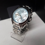 Buy Shop Michael Kors Bradshaw Chronograph Blue Dial Silver Steel Strap Watch For Women - MK6098 USA Online