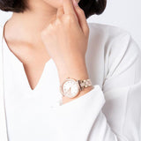 Buy Shop Michael Kors Sofie Quartz Rose Gold Dial Rose Gold Steel Strap Watch For Women - MK3882 USA Online