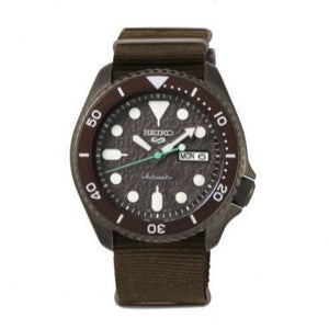 Buy Shop Seiko 5 Sport Automatic Brown Dial Brown Nylon Strap Watch For Men - SRPD85K1 USA Online