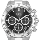 Hugo Boss Novia Black Dial Silver Steel Strap Watch for Women - 1502614