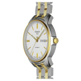 Tissot T Classic Automatics III White Dial Two Tone Steel Strap Watch For Men - T065.430.22.031.00