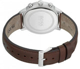 Buy Shop Hugo Boss Attitude White Dial Brown Leather Strap Watch for Men - 1513609 USA Online