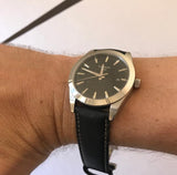 Buy Shop Tissot Gentleman Black Dial Black Leather Strap Watch For Men - T127.410.16.051.00 USA Online