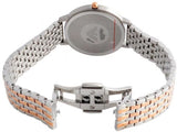 Buy Shop Emporio Armani Gianni T Bar Mother of Pearl Dial Two Tone Steel Strap Watch For Women - AR2508 USA Online