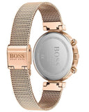 Hugo Boss Flawless White Dial Gold Mesh Bracelet Watch for Women - 1502553