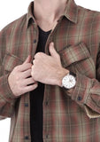 Buy Shop Fossil Townsman Automatic White Dial Black Leather Strap Watch for Men - ME3104 USA Online