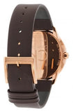 Buy Shop Calvin Klein Minimal White Dial Brown Leather Strap Watch for Women - K3M226G6 USA Online