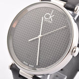 Buy Shop Calvin Klein Sight Black Dial Black Leather Strap Watch for Men - K1S21102 USA Online