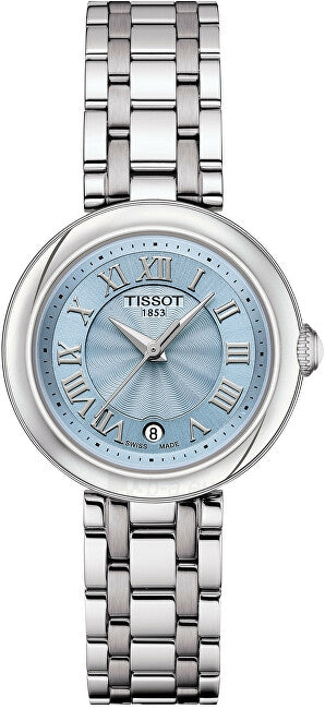 Buy Shop Tissot Bellissima Small Lady Light Blue Dial Silver Steel Strap Watch for Women - T126.010.11.133.00 USA Online