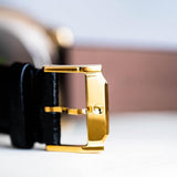 Buy Shop Movado Museum Black Dial Black Leather Strap Watch For Men - 0607014 USA Online