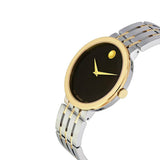 Buy Shop Movado Museum Esperanza Black Dial Two Tone Steel Strap Watch For Men - 0607058 USA Online