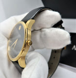 Buy Shop Movado 1881 Automatic Black Dial Black Leather Strap Watch For Men - 606875 USA Online