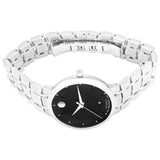 Buy Shop Movado 1881 Automatic Black Dial Silver Steel Strap Watch for Men - 606914 USA Online