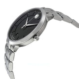 Buy Shop Movado 1881 Automatic Black Dial Silver Steel Strap Watch for Men - 606914 USA Online