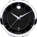 Buy Shop Movado 1881 Automatic Black Dial Silver Steel Strap Watch for Men - 606914 USA Online